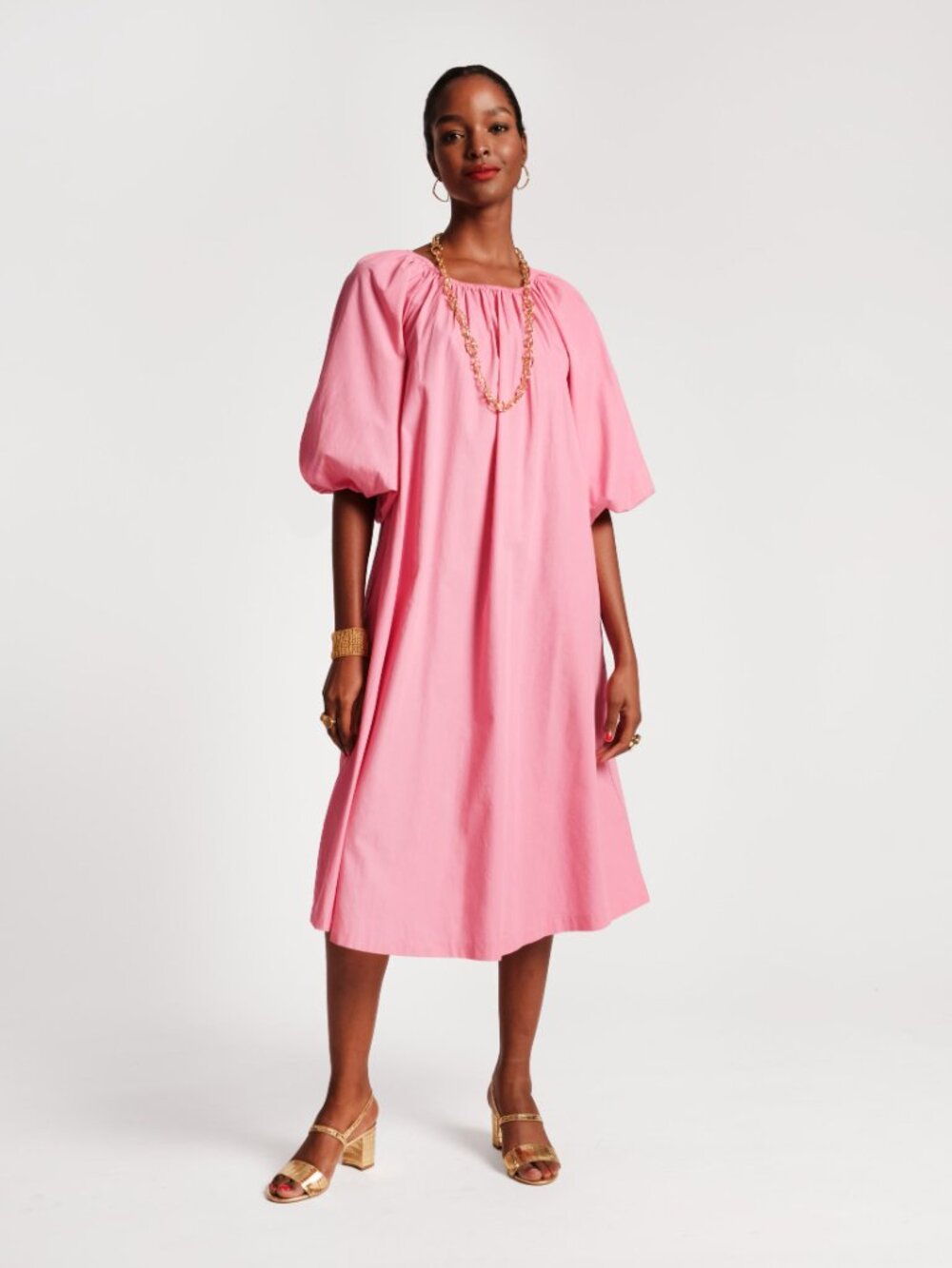 Bliss Midi Dress - Pink - Picture 2 of 5